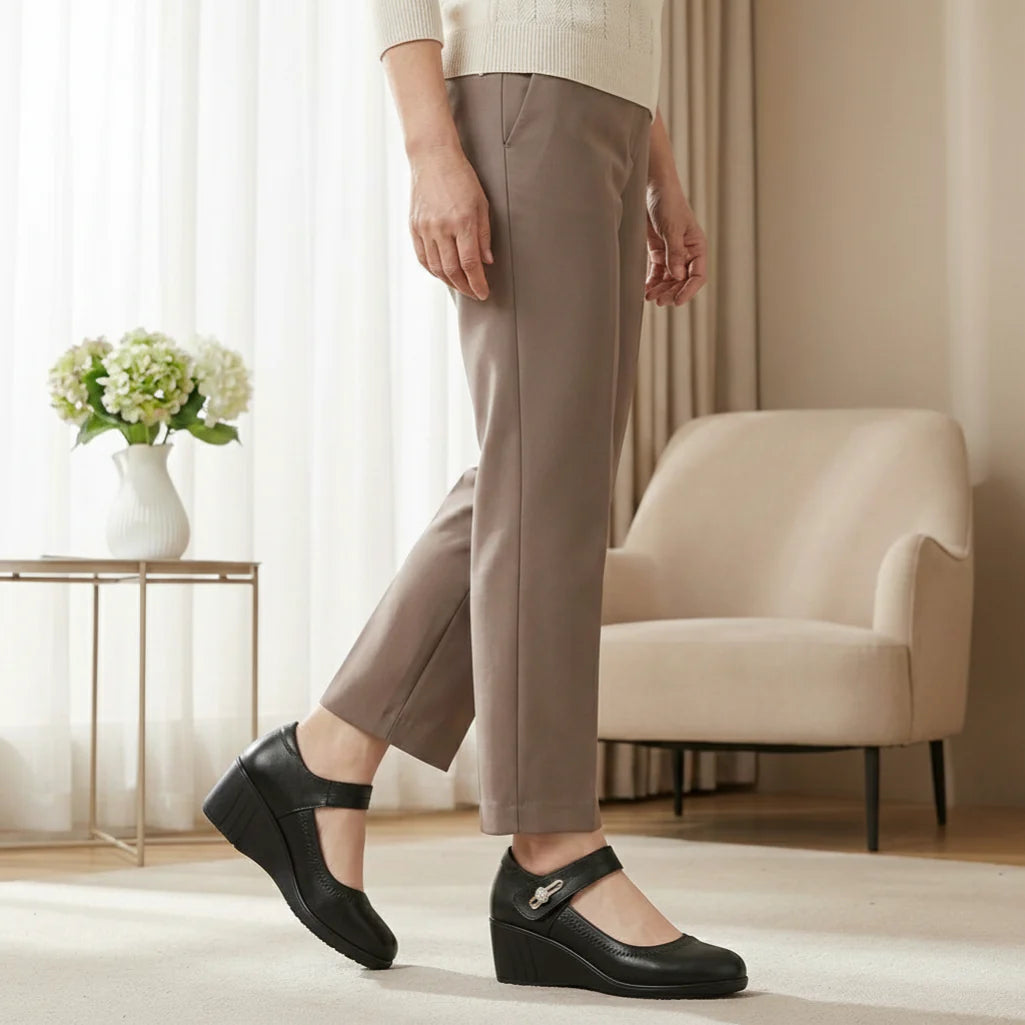 Camila Comfort Leather Support Shoes