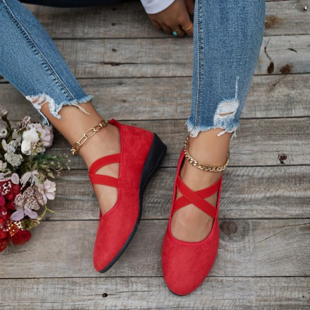 Delphine™ | Comfort Wedge Ballet Flats