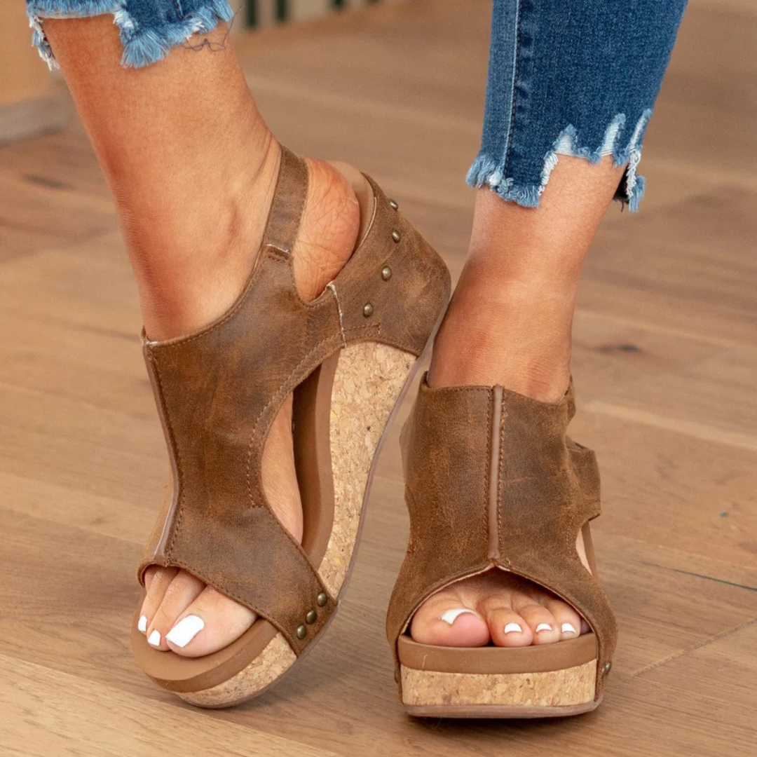 Westrows™ | Suede Wedge Sandals