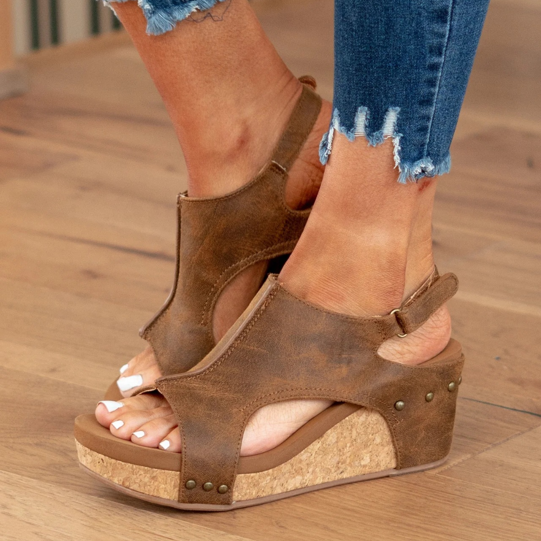 Westrows™ | Suede Wedge Sandals