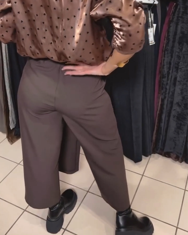 Oravelline - Pantalon Élégant à Fermeture Zippée Moderne