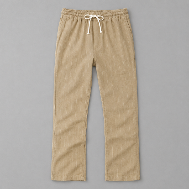 Ellis Pinstripe Linen Pants