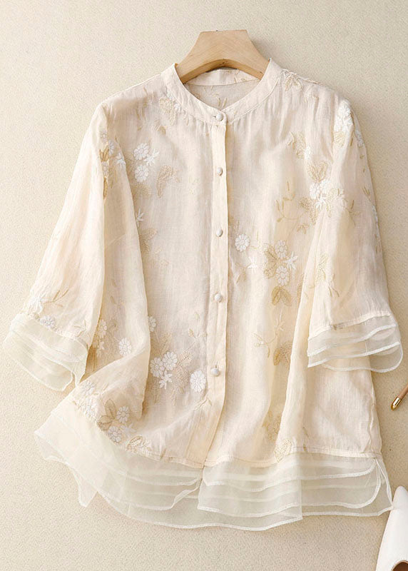 Westrows™ | Chic Blouse with Embroidered Accents