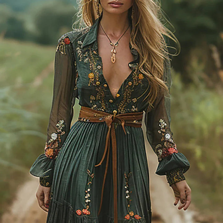 Westrows™ | Bohemian Floral Maxi Dress