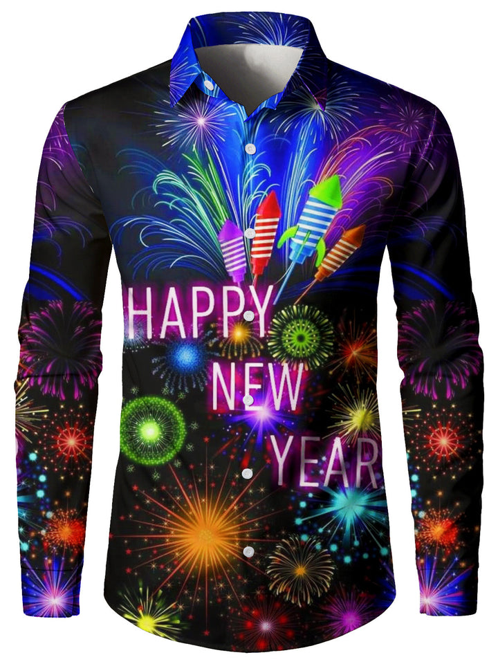 Fireworks Celebration Long Sleeve Shirt