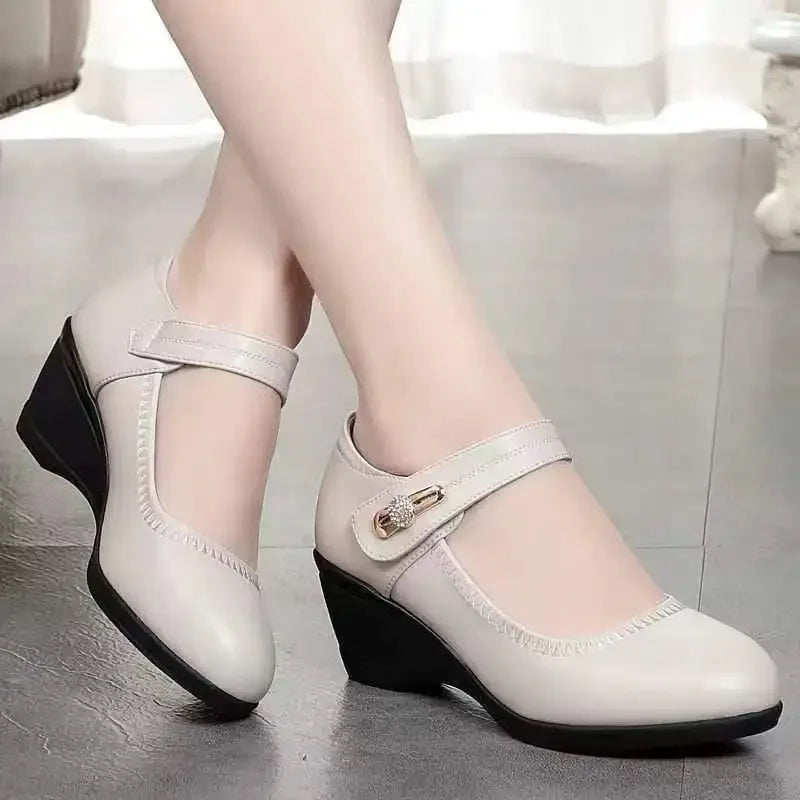 Nadine Comfort Leather Support Shoes
