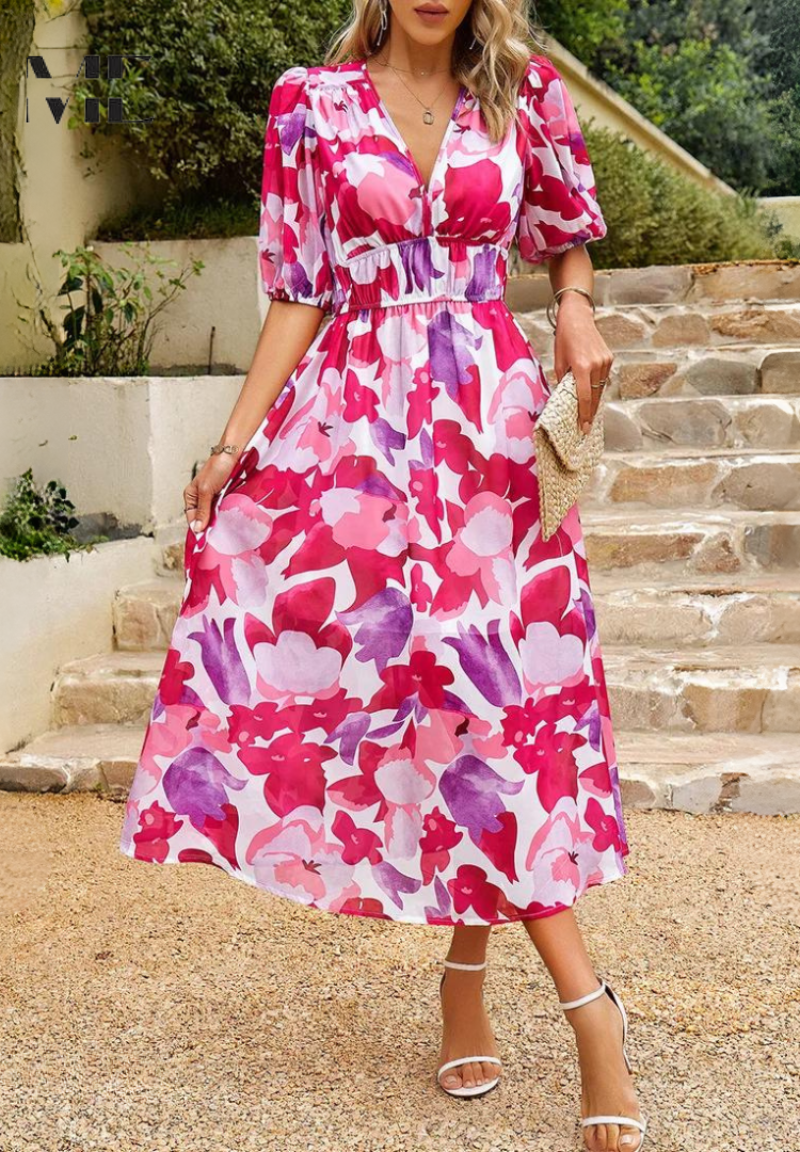 Westrows™ | Elegant Floral Dress