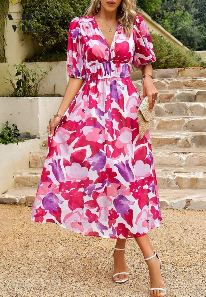 Westrows™ | Elegant Floral Dress