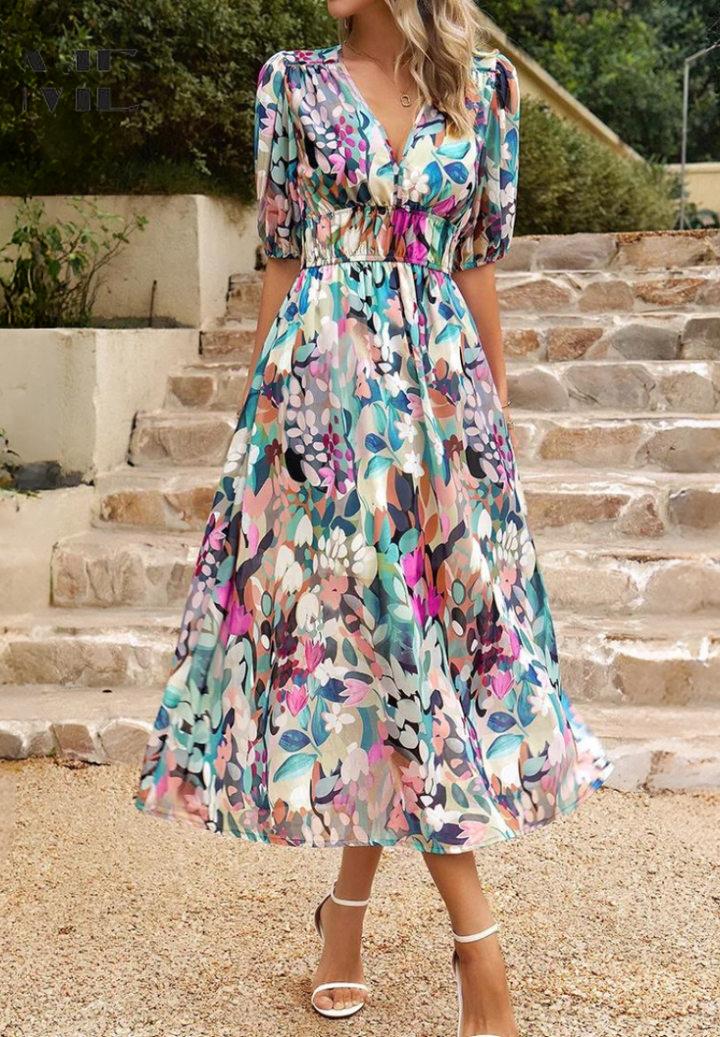 Westrows™ | Elegant Floral Dress