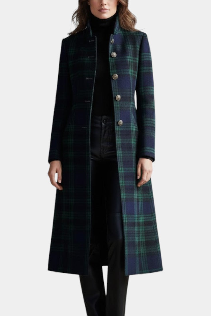 Audrey™ | Timeless Plaid Elegant Coat