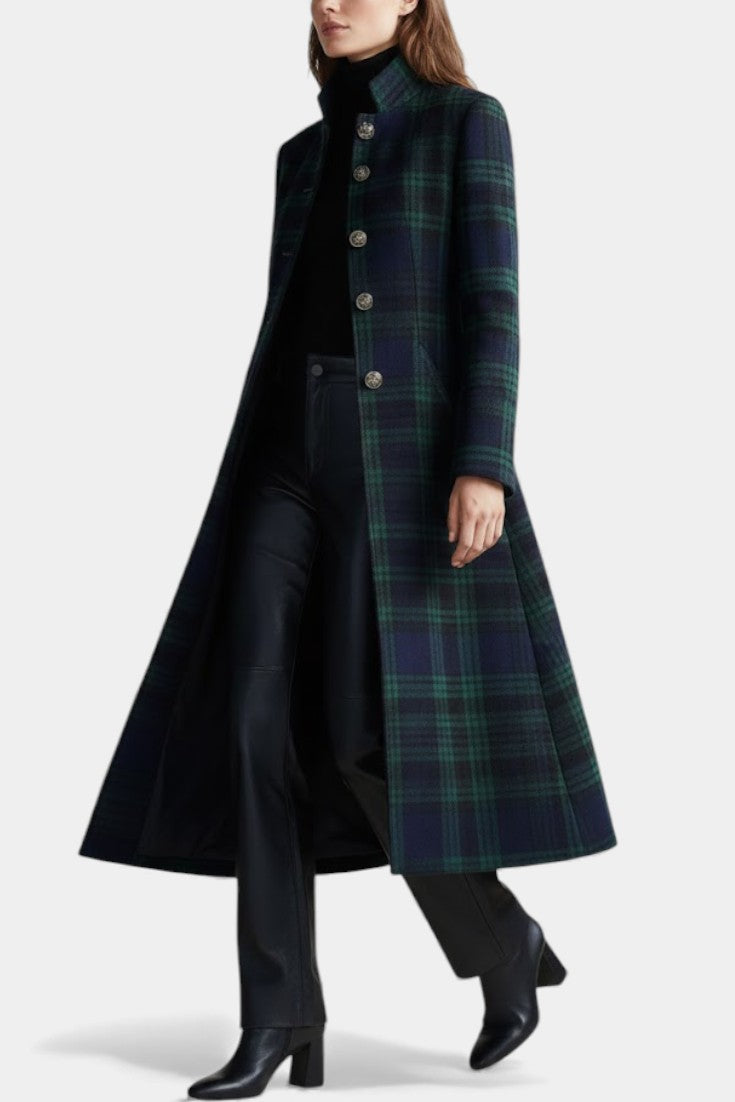 Audrey™ | Timeless Plaid Elegant Coat