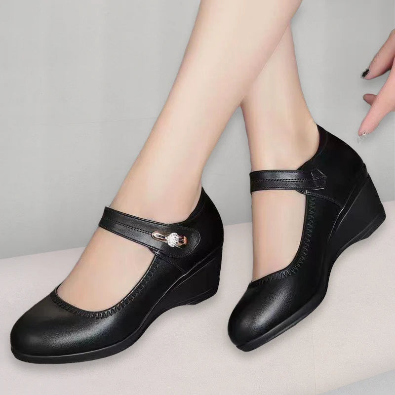 Nadine Comfort Leather Support Shoes