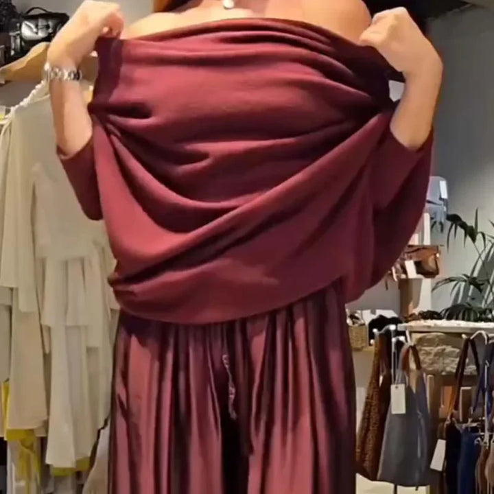 Serena™ – Elegant Off-Shoulder Two-Piece Set