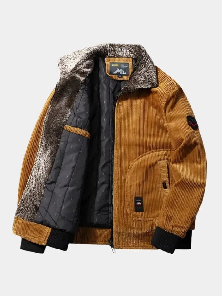 Thermal Windbreaker Corduroy Jacket - Cross & Crown